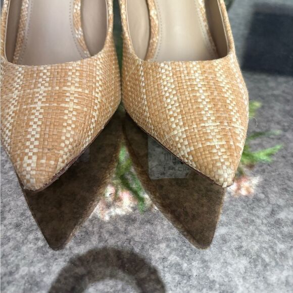Sam Edelman HAZEL POINTED TOE PUMPS Raffia - Picture 7 of 8